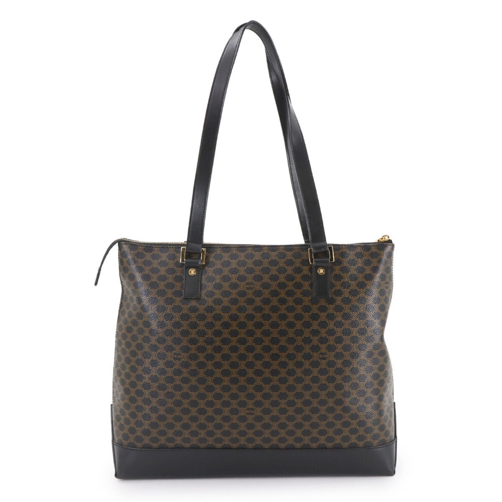 Celine Macadam Tote Bag leather black brown - Picture 2 of 9